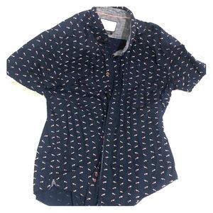 Denim & Flower short sleeve button up